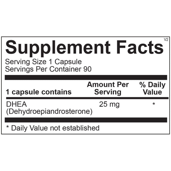 DHEA 25 MG - 90 Capsules