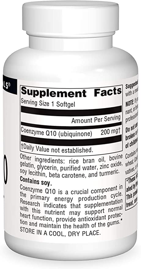 Coenzyme Q10, 200 mg - 60 Softgels