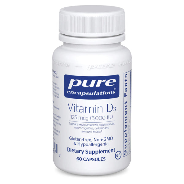 Vitamin D3 125 mcg (5,000 IU) - 60 Capsules